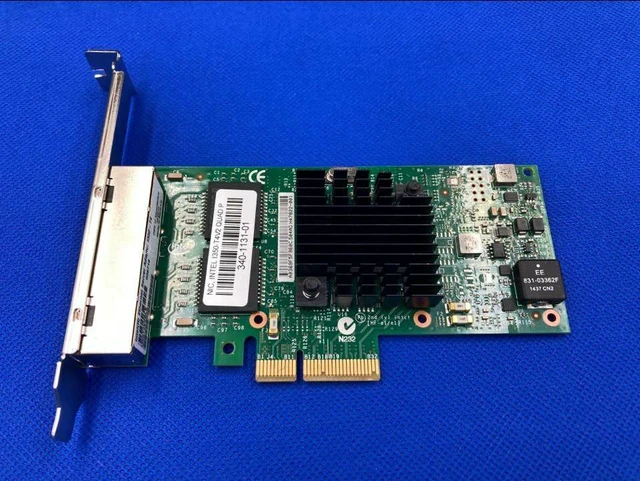 Alt view image 5 of 6 - Original Intel I350-T4V2 1GbE Ethernet Server Adapter I350-T4V2BLK with Hologram