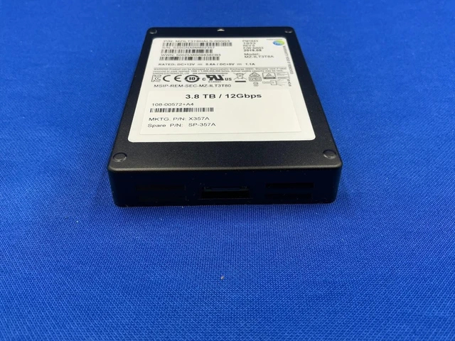 Alt view image 3 of 6 - (NOT FOR HOME PC!) MZ-ILT3T8A X357A Netapp pm1633a 3.84TB SAS 12Gbps 2.5'' SSD