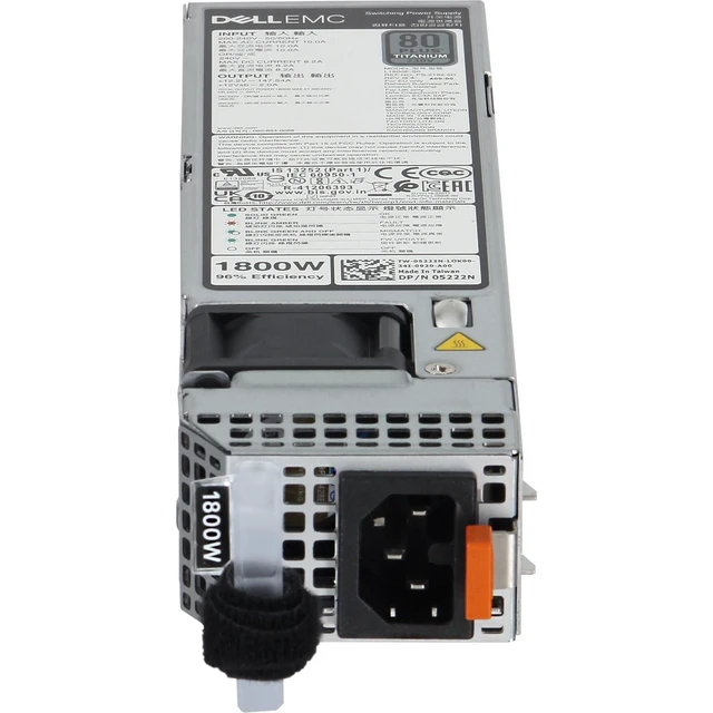 Alt view image 2 of 7 - 5222N Dell 15G/16G 1800W 80+ Titanium 60mm HLAC PSU (200-240V ONLY)