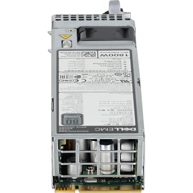Alt view image 4 of 7 - 5222N Dell 15G/16G 1800W 80+ Titanium 60mm HLAC PSU (200-240V ONLY)