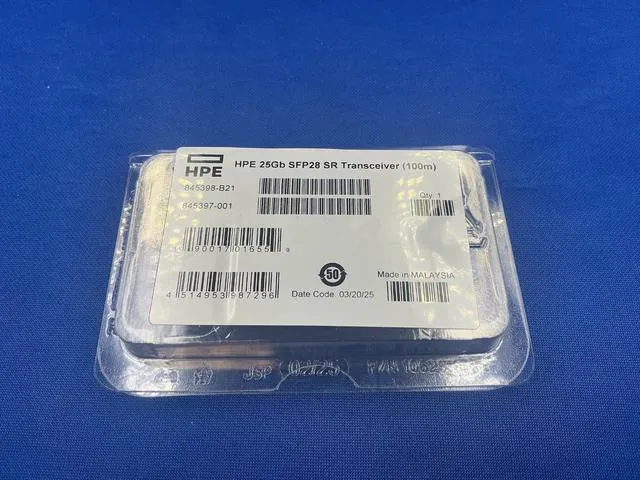 Alt view image 2 of 6 - 845398-B21 HPE 25GB SFP28 SR 100M TRANSCEIVER 845397-001