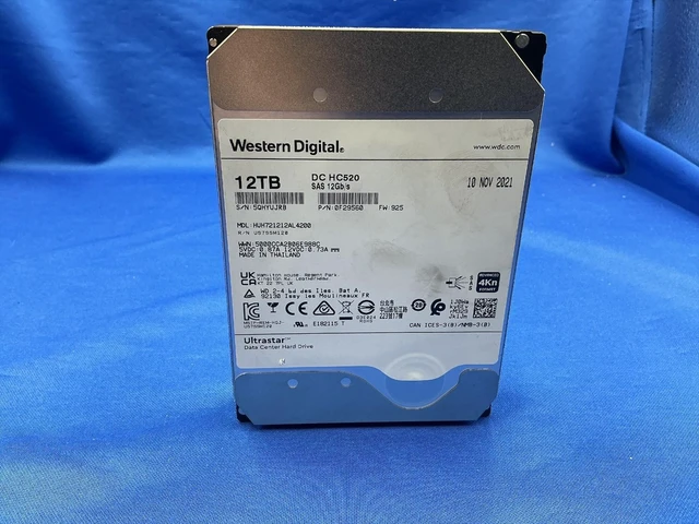 Alt view image 4 of 6 - (NOT FOR HOME PC!) HUH721212AL4200 WD HGST DC HC520 12TB 7.2K SAS 12Gb/s 3.5" 4Kn HDD