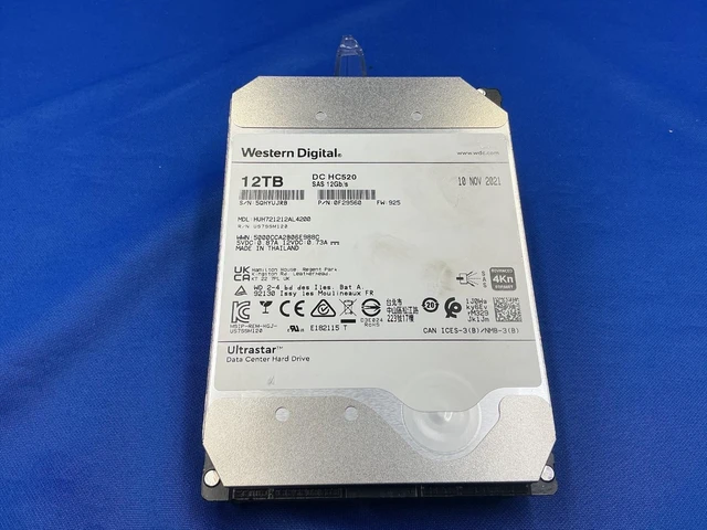 Alt view image 6 of 6 - (NOT FOR HOME PC!) HUH721212AL4200 WD HGST DC HC520 12TB 7.2K SAS 12Gb/s 3.5" 4Kn HDD