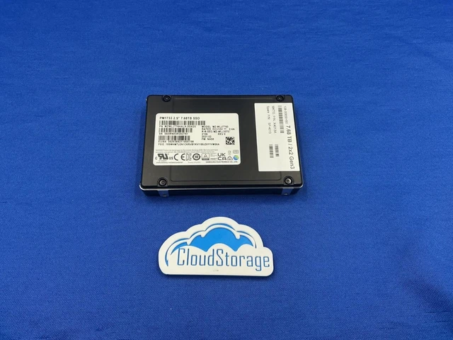 Alt view image 7 of 7 - X4013A NETAPP Samsung MZ-WLJ7T60 PM1733 7.68TB NVME PCIe Gen4 U.2 2.5" SSD