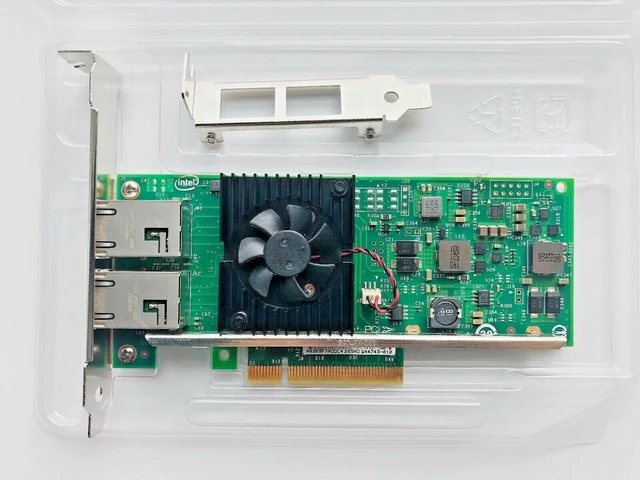 Main image of Dell 540-BBHD Intel X540-T2 10GbE Dual Port Copper RJ-45 NIC Network Adapter
