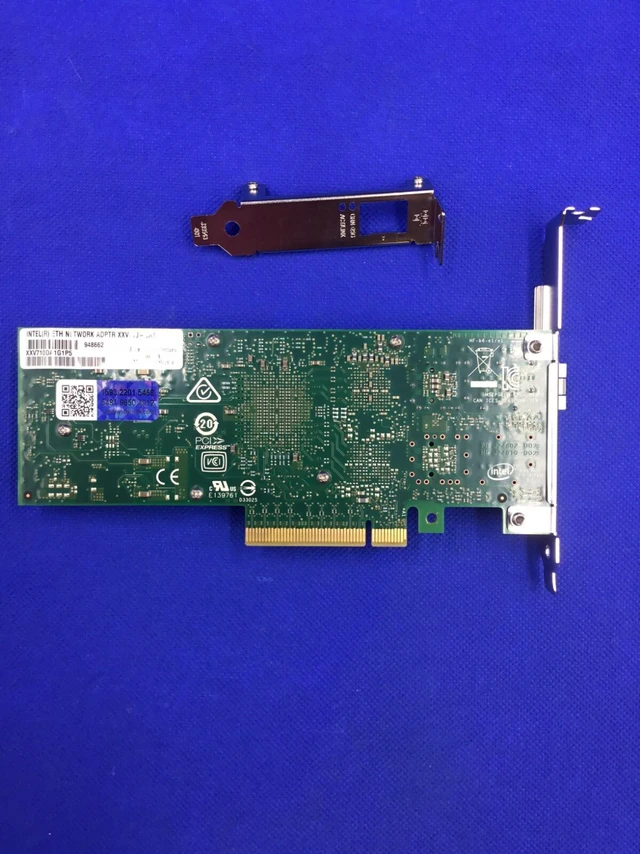 Alt view image 2 of 3 - Both Brackets XXV710-DA1 Intel XXV710 1-port PCLE Network Adapter XXV710DA1