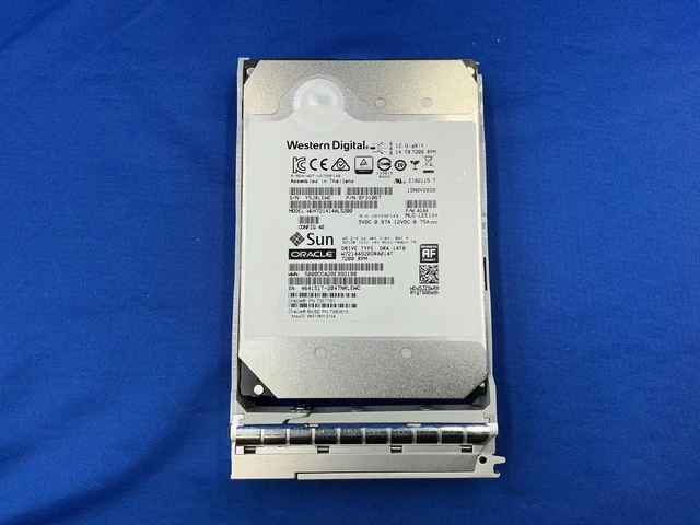 Main image of (NOT FOR HOME PC!) WUH721414AL5200 Sun Oracle 14TB 7.2K SAS 12Gb/s 3.5in ENT HDD 7357761 7360615