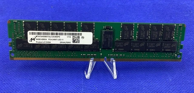 Main image of (NOT FOR HOME PC!) MTA72ASS8G72LZ-2G3B2 MICRON 64GB 4DRX4 PC4-19200 DDR4-2400 ECC SERVER RAM