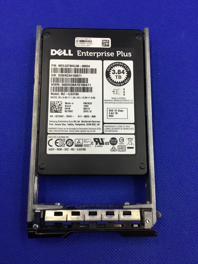 Main image of (NOT FOR HOME PC!) CT0H2 Dell Compellent 3.84TB PM1633 SAS 12Gbps 2.5''SSD MZ-ILS3T8A MZILS3T8HCJM