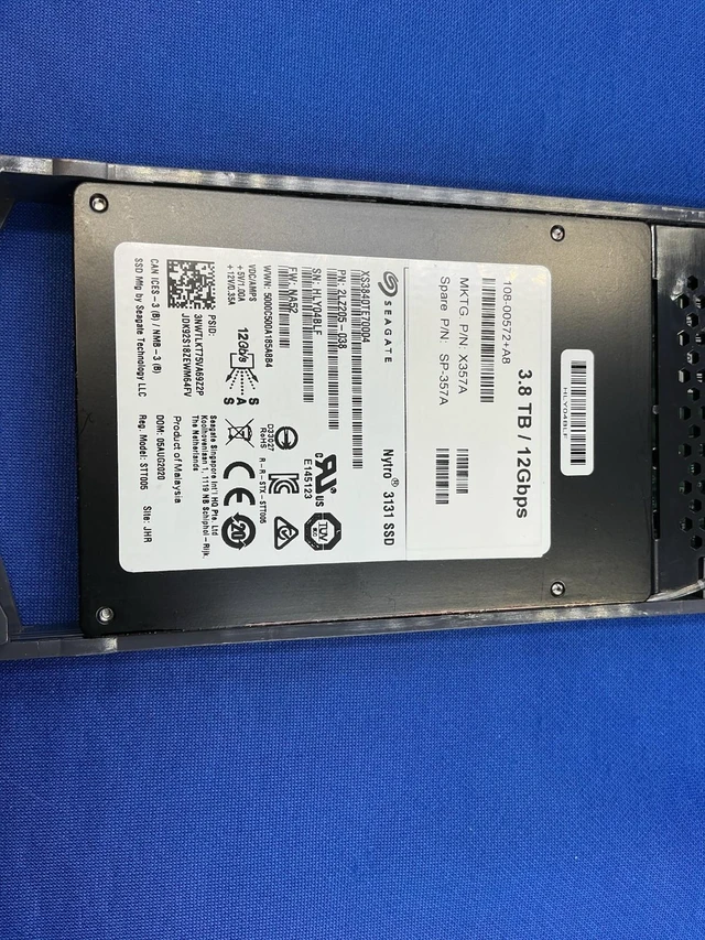 Alt view image 2 of 7 - (NOT FOR HOME PC!) XS3840TE70004 X357A Netapp Nytro 3131 3.84TB SAS 12Gbps 2.5'' SSD