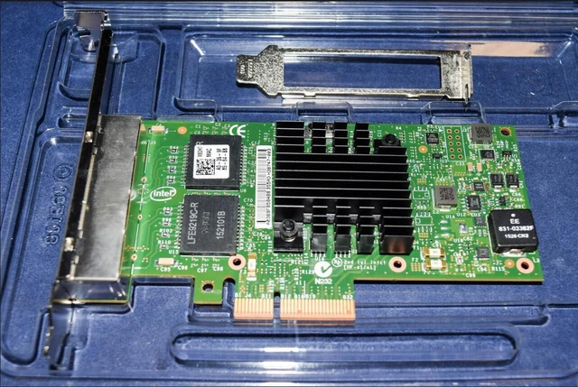 Main image of I350-T4V2 DELL/INTEL 1GbE PCI-E QUAD PORT ADAPTER Dell X8DHT T34F4 Both bracket