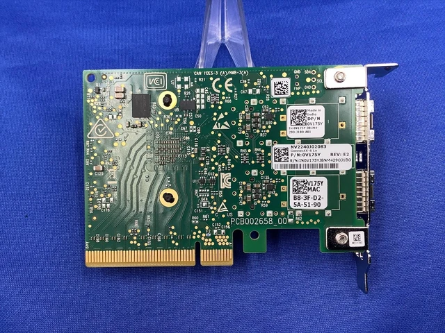 Alt view image 3 of 6 - V175Y DELL MCX631102AN-ADAT NVIDIA CONNECTX-6 LX 10/25GBE SFP28 ADAPTER 0V175Y