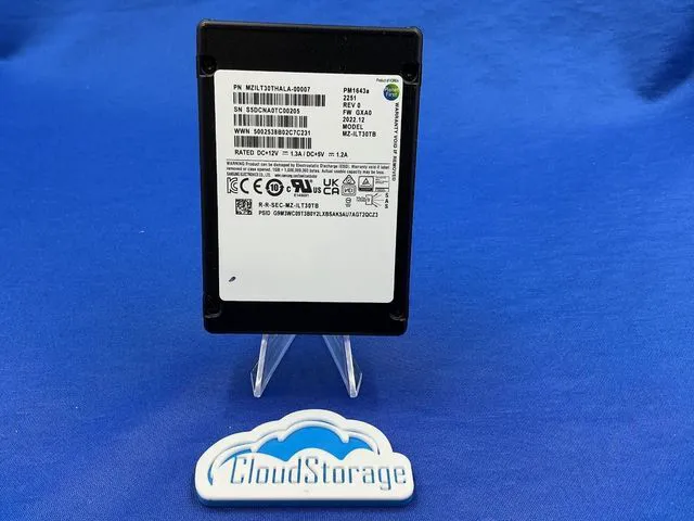 Main image of (NOT FOR HOME PC!) MZ-ILT30TB Samsung PM1643a 30.72TB SAS 12Gb/s 2.5 Enterprise SSD PULL