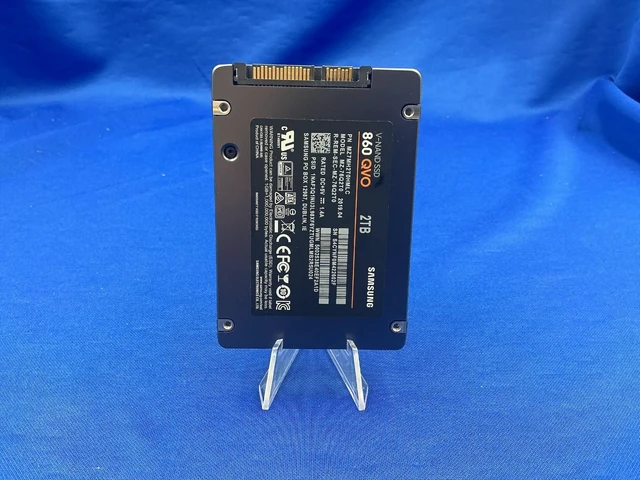 Alt view image 4 of 6 - MZ-76Q2T0 Samsung 860 QVO 2TB 6G SATA 2.5 Internal SSD MZ7MH2T0HMLC