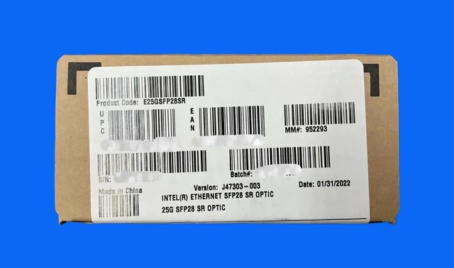 Main image of E25GSFP28SR Intel Ethernet SFP28 Optics