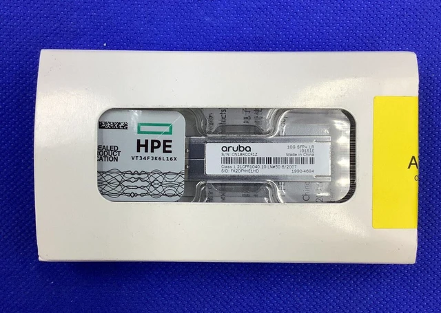 Main image of F/S RETAIL J9151E HPE ARUBA 10G SFP+ LC LR 10KM SMF TRANSCEIVER
