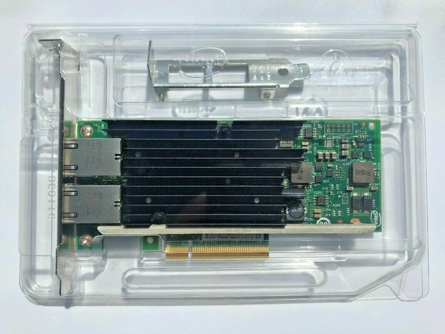 Alt view image 2 of 4 - X540T2BLK ORIGINAL INTEL 10Gb X540-T2 DUAL PORT NIC NETWORK ADAPTER X540T2BLK