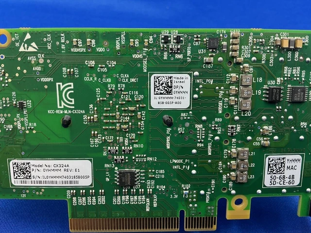 Alt view image 6 of 6 - CX324A DELL Mellanox CONNECTX-3 40GBE Dual Port QSFP+ Network Card YHMMM 0YHMMM