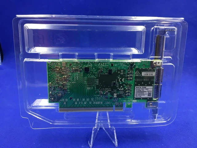 Alt view image 2 of 4 - Both Brackets MCX556A-EDAT MELLANOX CONNECTX-5 EX VPI 100GB QSFP28 ADAPTER