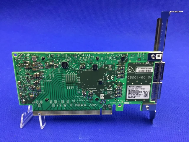 Alt view image 3 of 4 - Both Brackets MCX556A-EDAT MELLANOX CONNECTX-5 EX VPI 100GB QSFP28 ADAPTER