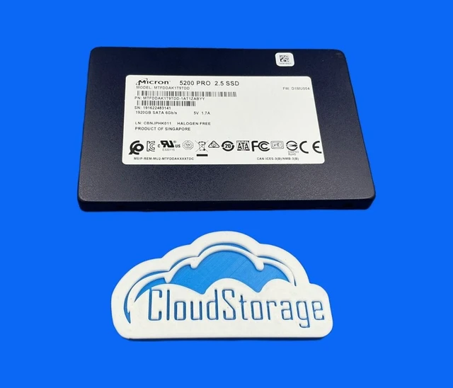 Main image of MTFDDAK1T9TDD Micron 5200 PRO 1.92TB SATA 6Gb/s 2.5" Internal SSD