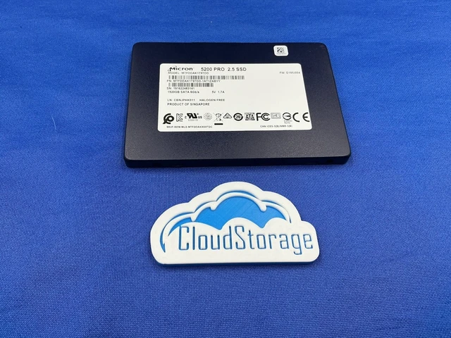 Alt view image 2 of 7 - MTFDDAK1T9TDD Micron 5200 PRO 1.92TB SATA 6Gb/s 2.5" Internal SSD