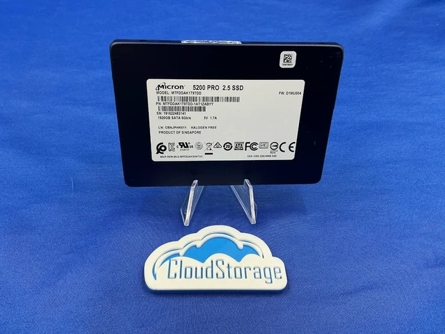 Alt view image 5 of 7 - MTFDDAK1T9TDD Micron 5200 PRO 1.92TB SATA 6Gb/s 2.5" Internal SSD