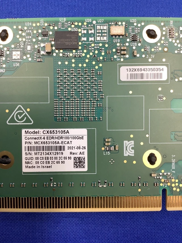 Alt view image 4 of 6 - NVIDIA MCX653105A-ECAT ConnectX-6 VPI Adapter Card HDR100/EDR/100GbE
