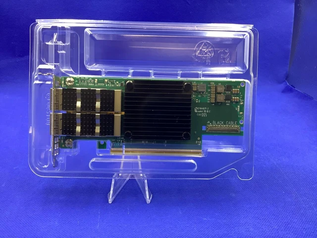 Alt view image 3 of 3 - MCX653106A-ECAT MELLANOX ConnectX-6 VPI Dual-port Adapter Card HDR100/EDR/100GbE