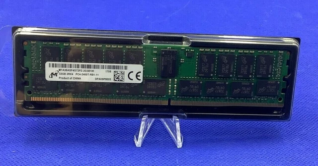 Alt view image 2 of 2 - MTA36ASF4G72PZ-2G3B1 MICRON 32GB (1X32GB) 2RX4 PC4-2400T DDR4 MEMORY