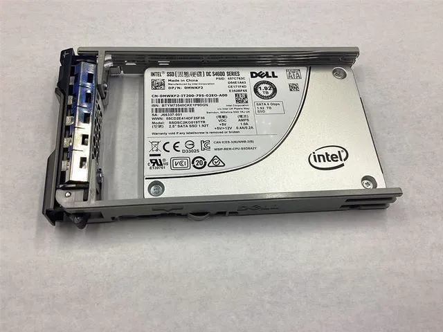 Alt view image 2 of 6 - 0MWKF MWKF2 Dell Intel DC S4600 1.92TB 6Gb/s SATA 2.5'' SSD SSDSC2KG019T7R