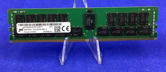 Alt view image 2 of 2 - MTA36ASF4G72PZ-3G2E7 MICRON 32GB (1X32GB) 2Rx4 PC4-3200AA SERVER MEMORY