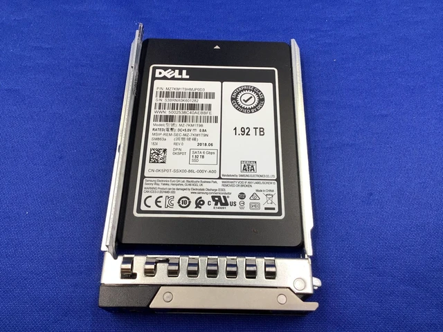 Alt view image 2 of 7 - K5P0T DELL 1.92TB SATA 2.5" 6Gb/s SSD SM863a MU SSD MZ-7KM1T9B 0K5P0T