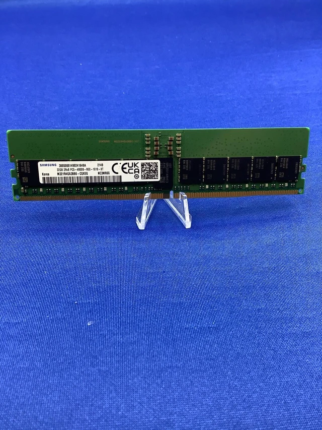 Alt view image 2 of 6 - M321R4GA3BB6-CQK SAMSUNG 32G (1X32GB) 2RX8 PC5-4800B RDIMM MEMORY