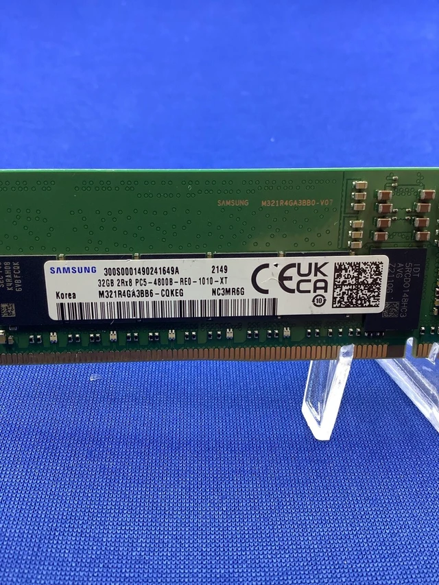 Alt view image 5 of 6 - M321R4GA3BB6-CQK SAMSUNG 32G (1X32GB) 2RX8 PC5-4800B RDIMM MEMORY
