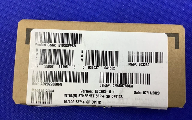 Alt view image 2 of 4 - XYD50 DELL Intel E10GSFPSR 10GB SR FC SFP+ 850nm AFBR-709DMZ-IN3