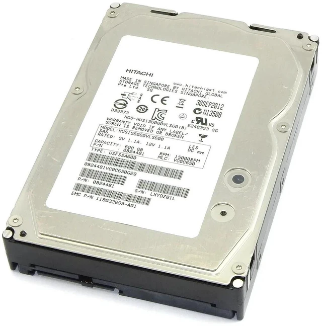 Main image of (NOT FOR HOME PC!) HUS156060VLS600- HITACHI 3.5in 600GB SAS 15K 6Gbps HDD