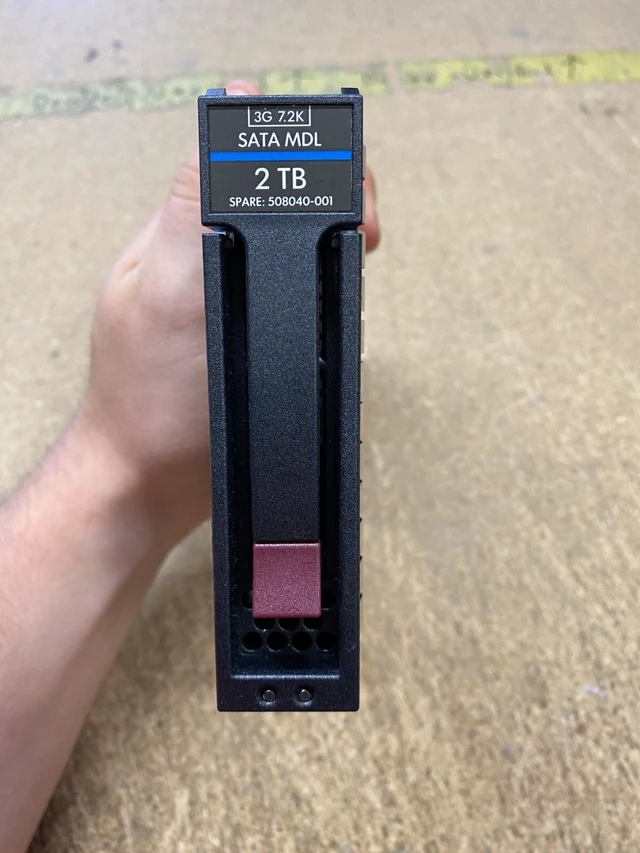 Alt view image 2 of 3 - 507632-B21/508040-001-HP 2TB 7.2K 3G MDL LFF SATA HDD