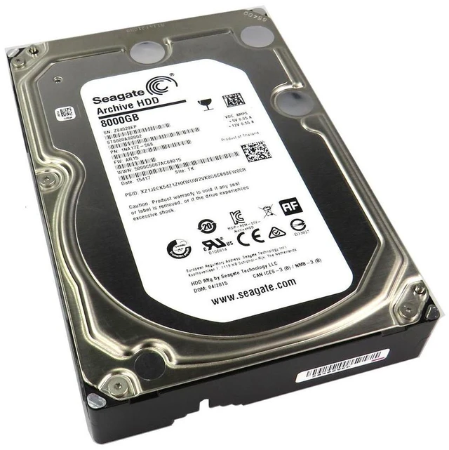 Main image of **ZERO HOURS**-ST8000AS0002- Seagate Archive HDD 8TB Internal 5900RPM 3.5" HD