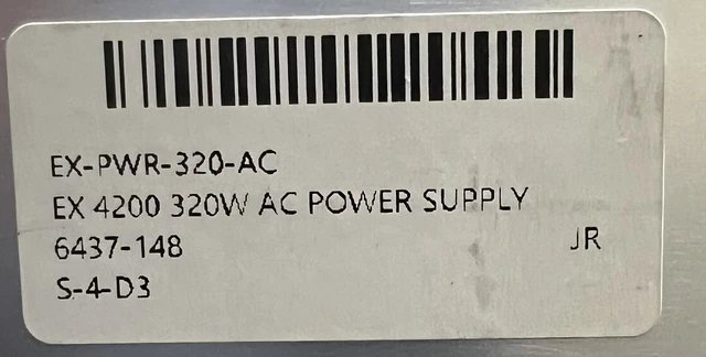 Alt view image 4 of 4 - JUNIPER 320W AC PSU FOR EX4200 EX3200 EX-PWR-320-AC