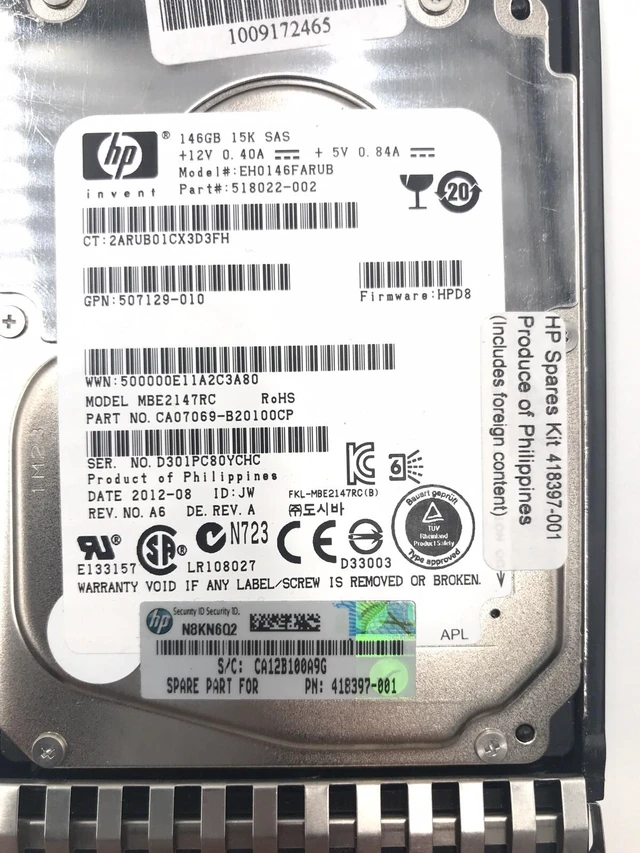 Alt view image 5 of 7 - (NOT FOR HOME PC!) 418369-B21 418397-001 HPE 36GB 15K HOT PLUG SAS 2.5 2-Port 431933-B21 432322-001