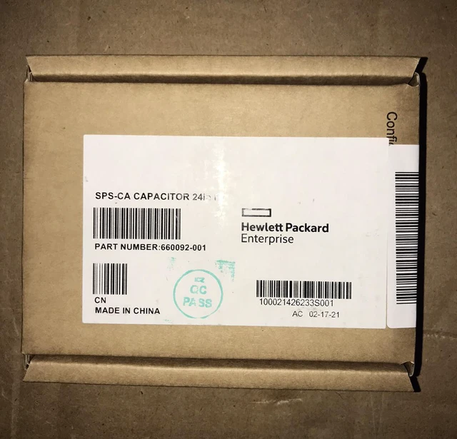 Alt view image 2 of 7 - DATE CODES 660092-001 HP FBWC Capacitor Pack 24" Cable 654873-002 2021 DATE