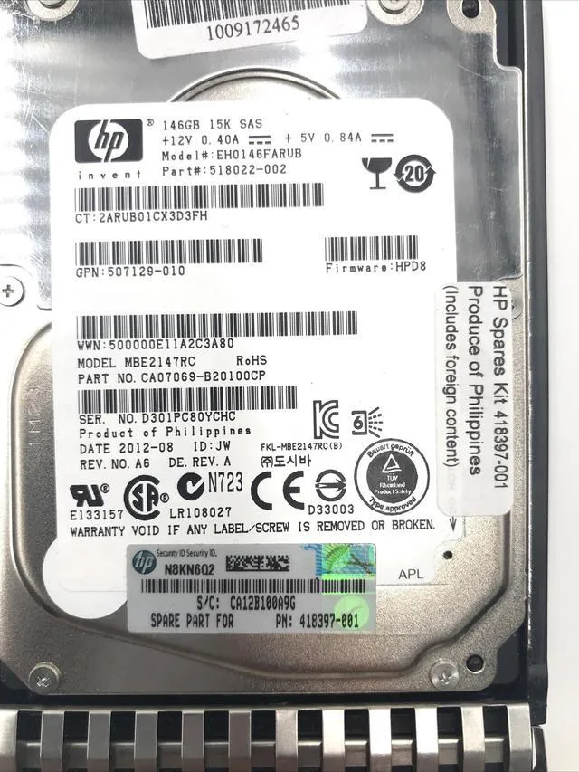 Alt view image 6 of 7 - (NOT FOR HOME PC!) 418369-B21 418397-001 HPE 36GB 15K RPM HOT PLUG SAS 2.5 431933-B21 432322-001