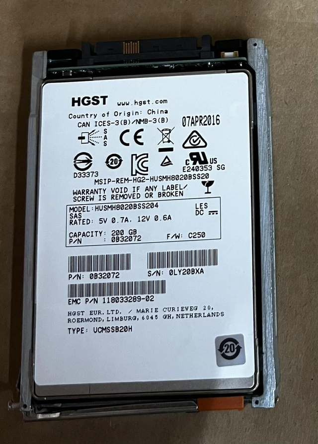 Main image of (NOT FOR HOME PC!) 005-051138 EMC 200GB 2.5in SAS SSD for VNX V4-2S6FX-200 005-051-138 / 005051138