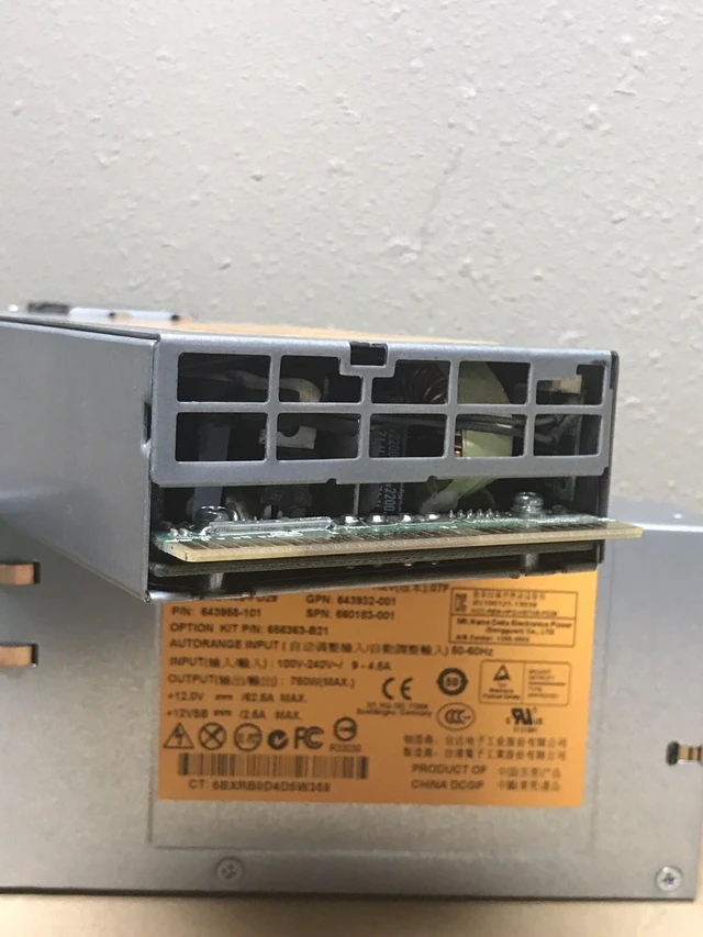 Alt view image 3 of 5 - LOT of 2 HP 750W CS PLATINUM POWER SUPPLY (2 Power supplies)