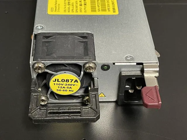 Alt view image 2 of 3 - JL087A HPE Aruba 54VDC 1050W 100-240VAC POWER SUPPLY