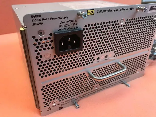 Main image of HPE Aruba J9829A 5400R 1100W PoE+ zl2 Power Supply