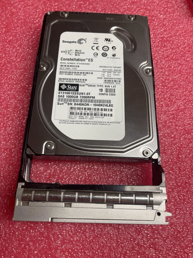 Alt view image 2 of 2 - 390-0475 Sun 1TB 7.2K 3.5inch HDD W/Caddy 542-0340