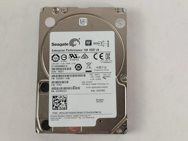 Main image of (NOT FOR HOME PC!) Seagate ST1800MM0018 1.8 TB SAS 3 2.5 in Enterprise Drive