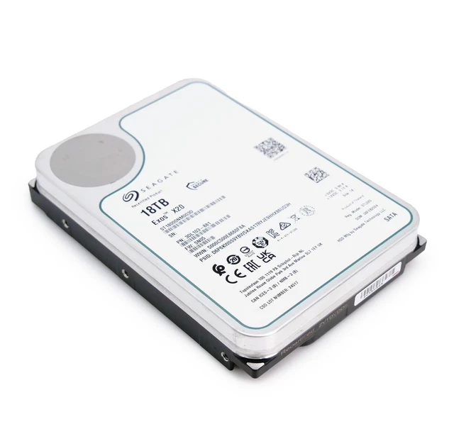 Alt view image 6 of 7 - Seagate Exos X20 18TB SATA 6Gb/s 3.5" Enterprise Hard Drive - ST18000NM003D